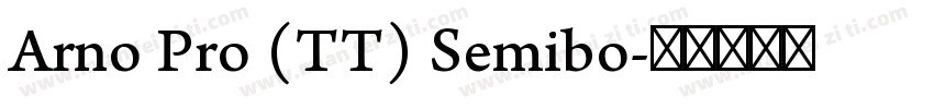 Arno Pro (TT) Semibo字体转换